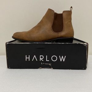 Womens Nadia Tan Harlow Boots Size 8.5 1inch heel